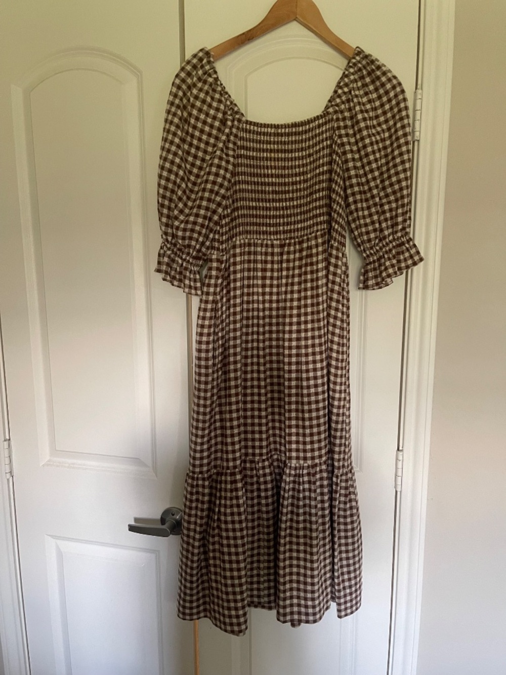 Madewell Gingham Fall dress - Picture 3 of 4
